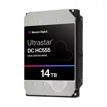 WD Ultrastar DC HC555 - disco rigido - data center - 14TB - interno - 3,5 (8,9 cm) - SATA 6Gb/s - 7200 rpm - buffer: 512MB (0B48721)