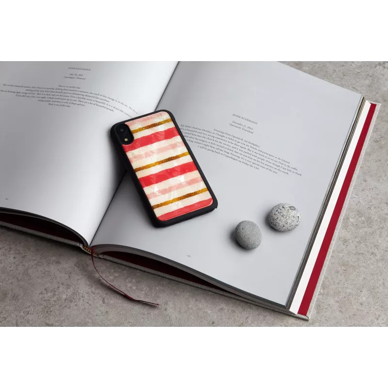 Custodia per smartphone iKins per iPhone XR — design short cake, nero