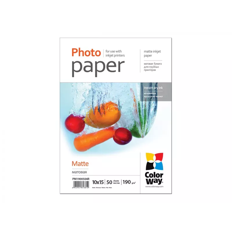 190 g/m² | 10x15 | carta fotografica opaca