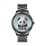 Smartwatch Colmi L28 con cassa nera e cinturino in acciaio inox nero