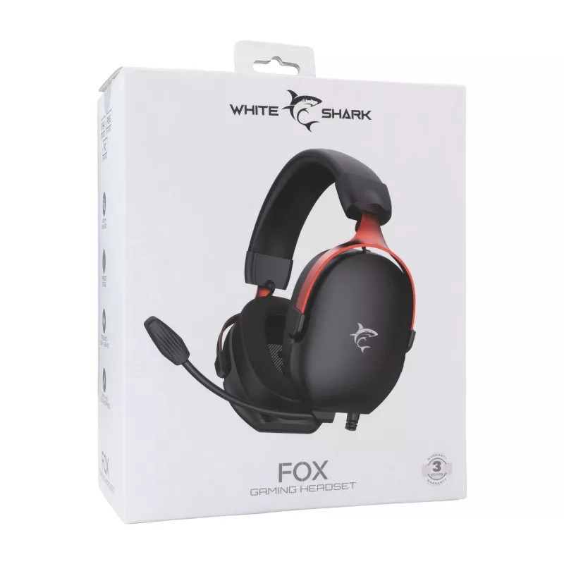 Cuffie White Shark GH-2445 Fox nero