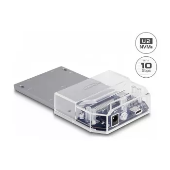 Docking station USB Type-C DeLOCK per 1 x SSD U.2 nero