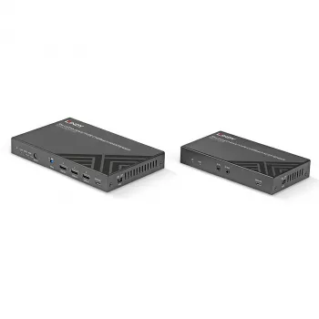 Lindy 70m Cat.6A HDMI 4K60 e Type C HDBaseT 3.0 extender KVM