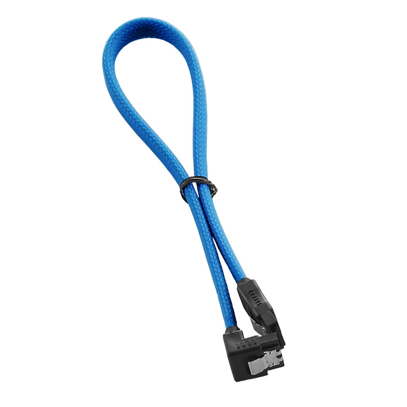 Cavo ModMesh SATA-3 con connettore ad angolo retto 30 cm - azzurro - cavo - digitale/dati (CM-CAB-RSAT-N30KLB-R)