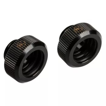 Adattatore G1/4 filettatura esterna su hardtube 14 mm, BitsPower Touchaqua TA-FH14-GB, confezione da 2, nero