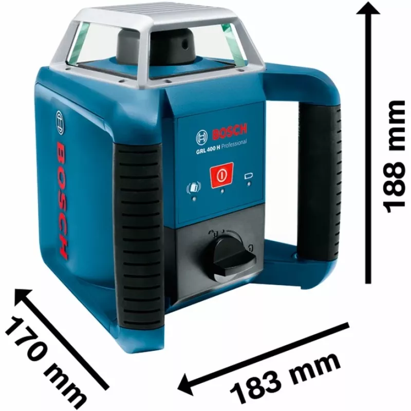 Bosch GRL 400 H Professional laser rotante 400 m 635 nm (< 1 mW)