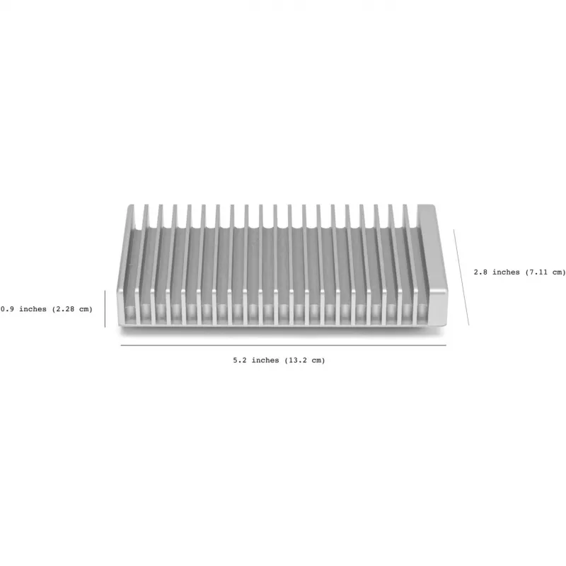 Other World Computing OWC Express 1M2 - case di archiviazione - scheda M.2 NVMe - USB4 - argento (OWCUS4EXP1M2)