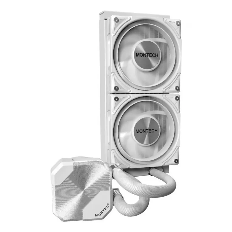Montech HyperFlow Silent 240 dissipatore liquido all-in-one per processore 12 cm bianco 1 pz.
