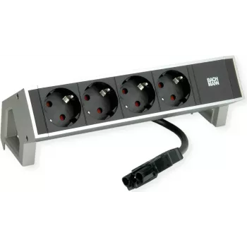 Modulo presa da tavolo Bachmann DESK 2 — 4x presa, bianco