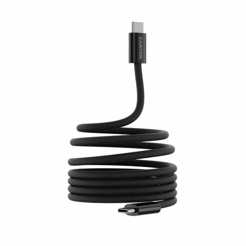 CANYON Cavo OnWire 60MG C-C 60W Magnetico Intrecciato 1m Nero