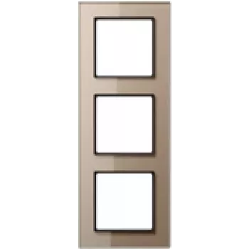 Jung AC 583 GL CH placca in vetro champagne, vetro, 84×226 mm