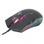 Manhattan Mouse da gaming con LED, con filo, sette tasti, rotella di scorrimento, 7200 dpi, Nero con illuminazione LED, tre anni di garanzia
