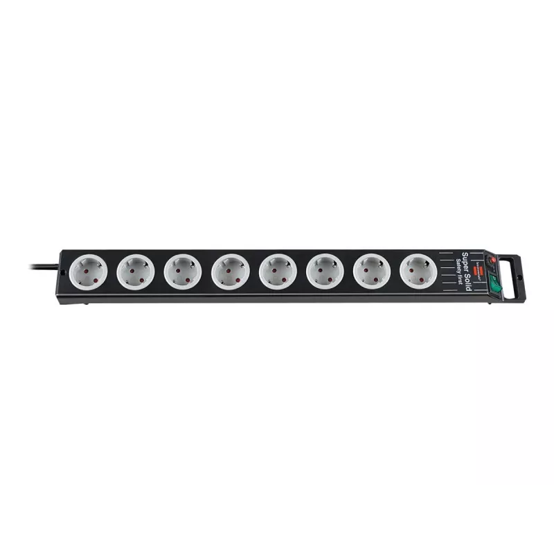 Prolunga elettrica Brennenstuhl 1153380118 2,5 m 8 prese AC nero grigio