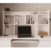 Set scrivania KUBA + elemento di estensione, bianco