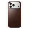 Custodia per cellulare Nomad Traditional Leather Case per iPhone 17 Pro Max, pelle/alluminio/microfibra, adatta per 6,9