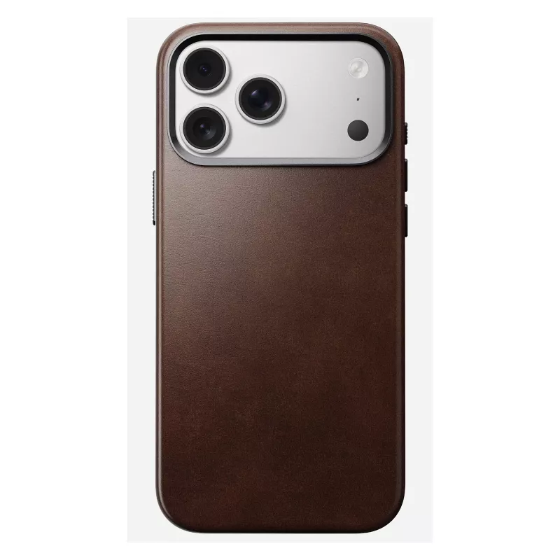 Custodia per cellulare Nomad Traditional Leather Case per iPhone 17 Pro Max, pelle/alluminio/microfibra, adatta per 6,9