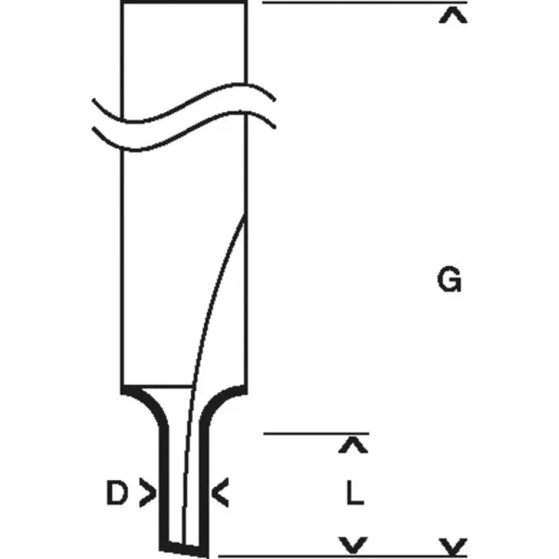 Fresa Bosch 2 608 628 376 fresa per scanalature 1 pz.