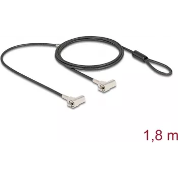 Cavo di sicurezza Navilock 20934 nero argento 1,8 m con serratura a chiave