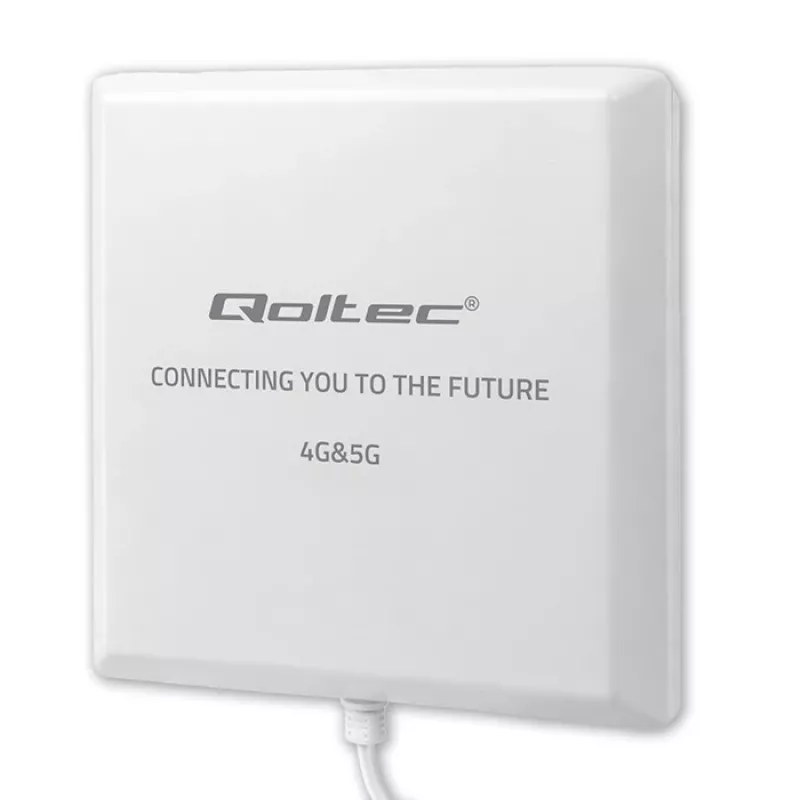 Antenna 4G/5G LTE esterna QOLTEC 9 dBi con connettore SMA e cavo 3 m