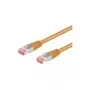 Wentronic Goobay cavo patch CAT 6, S/FTP (PiMF), arancione, 3 m - LSZH senza alogeni, rame (93473)