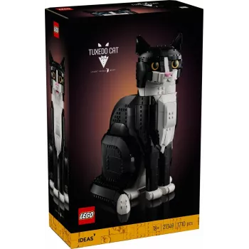LEGO set Ideas 21349 Tuxedo Cat set da costruzione — modello in mattoncini da collezione, pezzo da esposizione