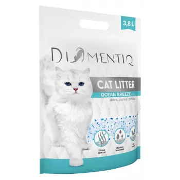 Lettiera agglomerante DIAMENTIQ Diamentiq Ocean Breeze 3,8 l — granulato di silice, 1,5 kg, antibatterica, senza polvere