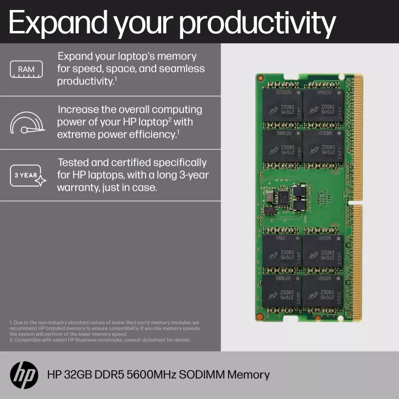 HPE - DDR5 - modulo - 32 GB - SO-DIMM 262-Pin - 5600 MHz / PC5-44800 1.1 V