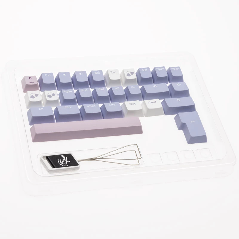 Set di keycap Ducky Macaron PBT Doubleshot 133 tasti per tastiere meccaniche, Ducky DCA132-USMACOEPD1