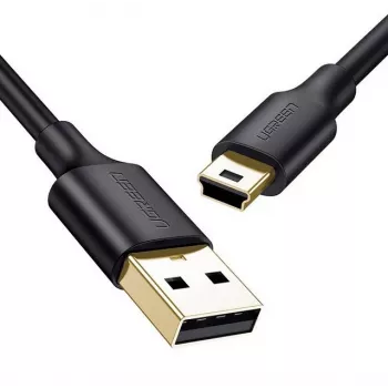 Cavo USB UGREEN US132 Mini-USB 1 m — nero, 480 Mbit/s, ricarica rapida