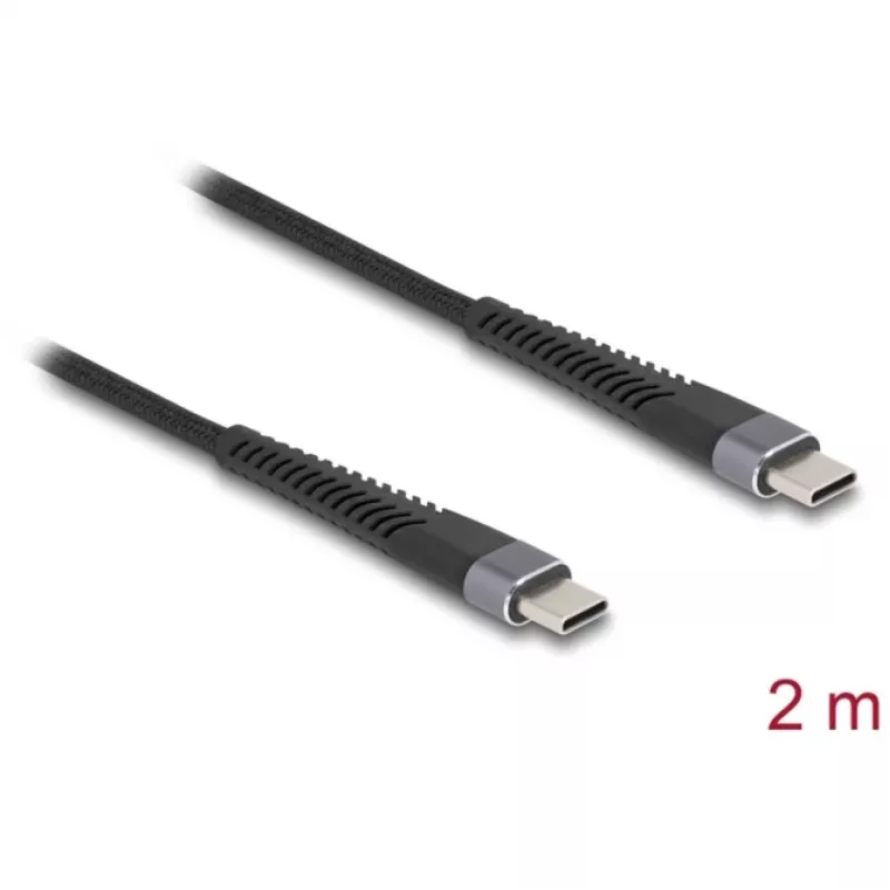 Cavo USB DeLOCK USB 2.0 2m USB-C nero 81125