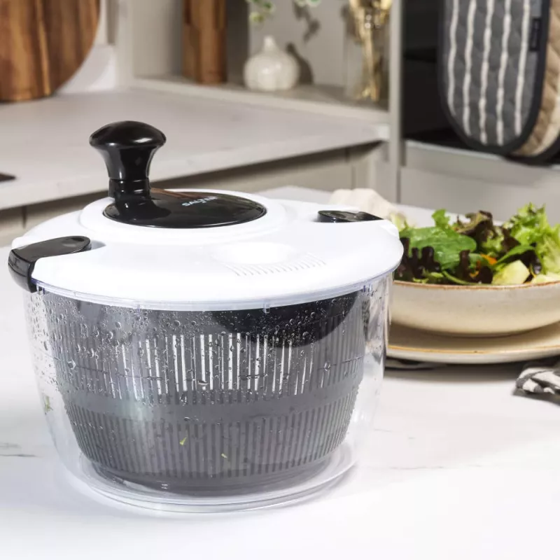 Centrifuga insalata Salter BW13899EU7 capacità 5 L, ciotola e cestello in plastica senza BPA