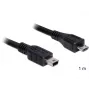 Cavo USB DeLOCK 83177 1 m Micro-USB B Mini-USB B nero