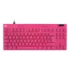Tastiera da gaming Logitech G 920-013249 USB AZERTY francese rosa tenkeyless