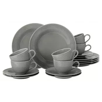 Servizio da caffè in porcellana SELECT Beat Color Glaze per 6 persone, bianco