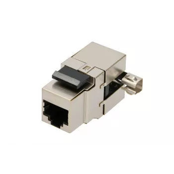 Connettore femmina keystone Extralink CAT6 STP RJ45, connettore femmina, color acciaio, 1 pezzo