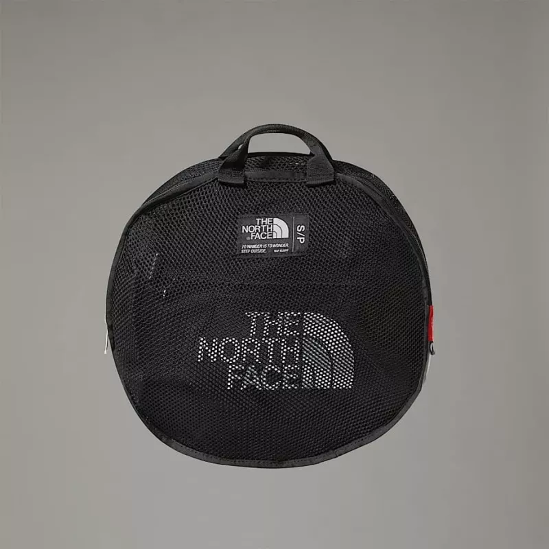 Borsa duffel The North Face Base Camp S — 50 L, nylon/poliestere, nero/bianco
