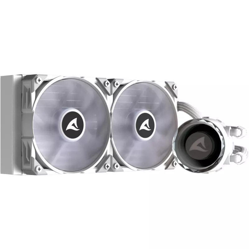S80 RGB White AIO 240mm, raffreddamento a liquido bianco
