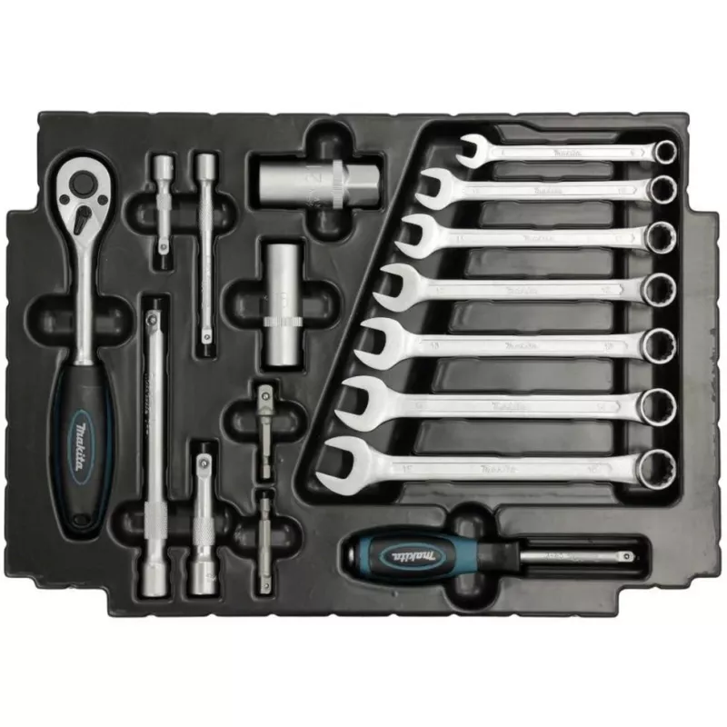 Makita E-08713 set di utensili da meccanico 120 pezzi