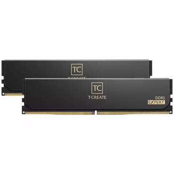 DIMM 32 GB DDR5-6400 (2x 16 GB) kit dual, memoria RAM nera, CTCED532G6400HC32ADC01, T-CREATE EXPERT