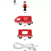 Treno a batteria rosso World, veicolo giocattolo rosso