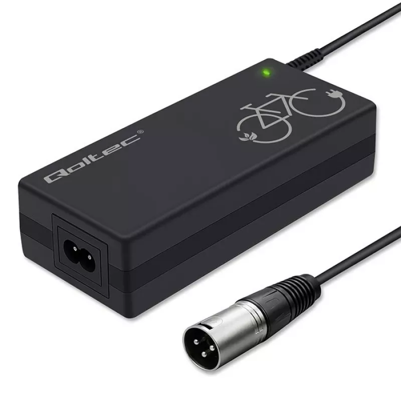 Caricabatterie per e-bike 36V 42V 2A 3P XLR 18mm