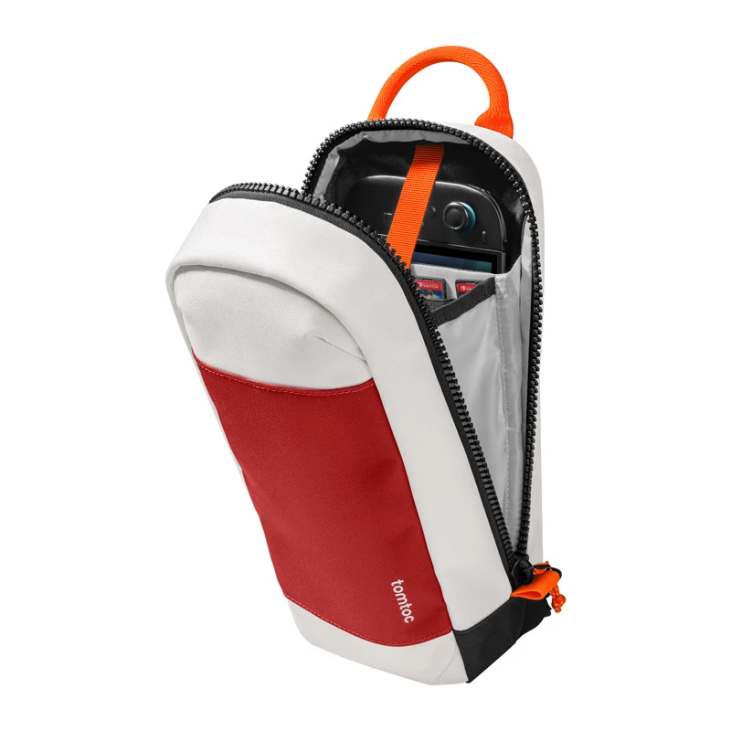 Borsa Tomtoc GameOn-G49 per Nintendo Switch 2, rosso
