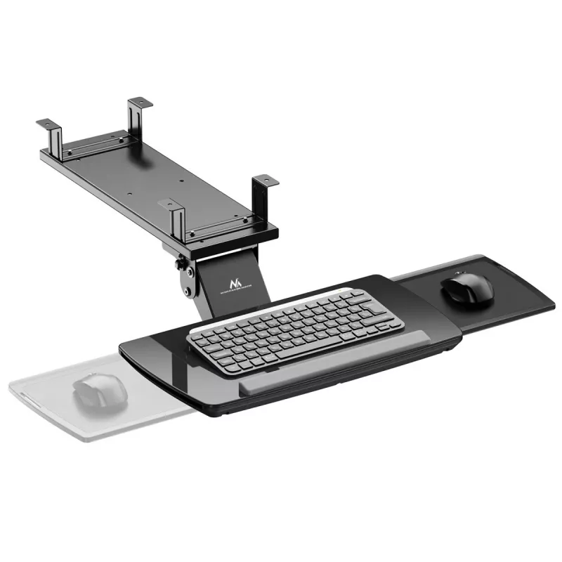 Supporto da scrivania per tastiera Maclean, regolabile, max 5 kg, nero, MC-156 B
