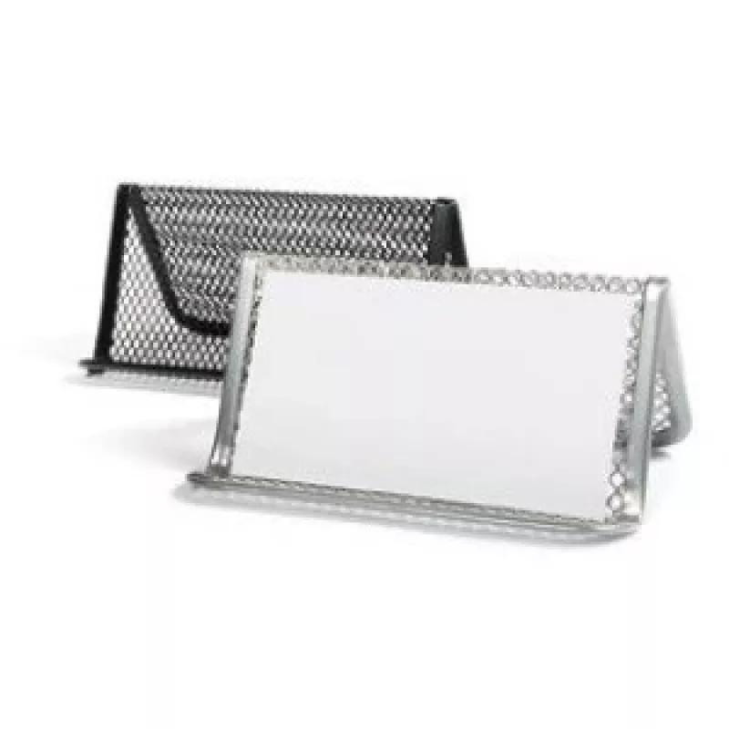 Portabusiness card Forpus, nero, 1 scomparto, lamiera forata
