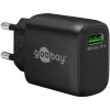 Caricabatterie rapido USB-A QC (18 W) (nero)