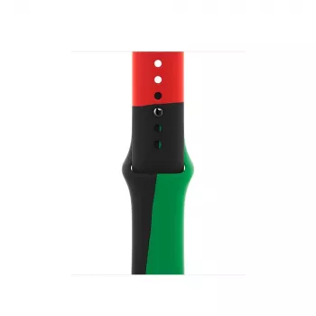 Cinturino Apple 40mm nero Unity Sport Band M/L nero verde rosso