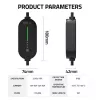 Caricabatterie mobile per auto elettriche, Type2, 3,5 kW, 5 m