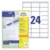 Etichette universali 70x35mm inkjet laser copia A4 100 fogli 2400 pezzi bianco