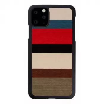 Custodia per smartphone Man and Wood per iPhone 11 Pro Max — Corallina nero, cover protettiva