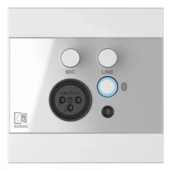 AUDAC WP225/W convertitore audio acciaio, bianco